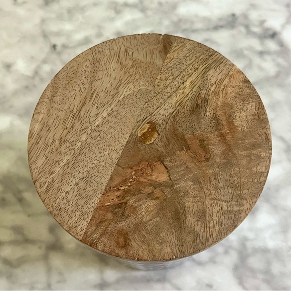 Dog Treat Canister with Secure Wood Top - Picture 6 of 7